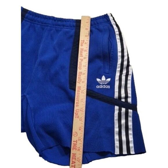 Adidas Multipurpose Shorts Men Sz L Blue White Drawstring Pockets Athleisure - Picture 2 of 7